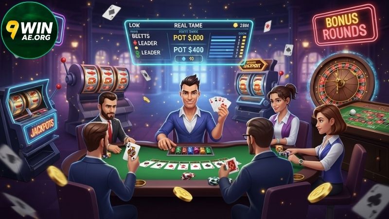 Ưu điểm khi tham gia giải đấu Poker 9win