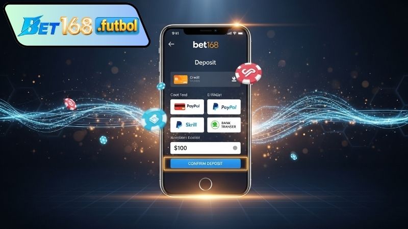 Hướng dẫn nạp tiền Bet168 chi tiết qua các bước thao tác